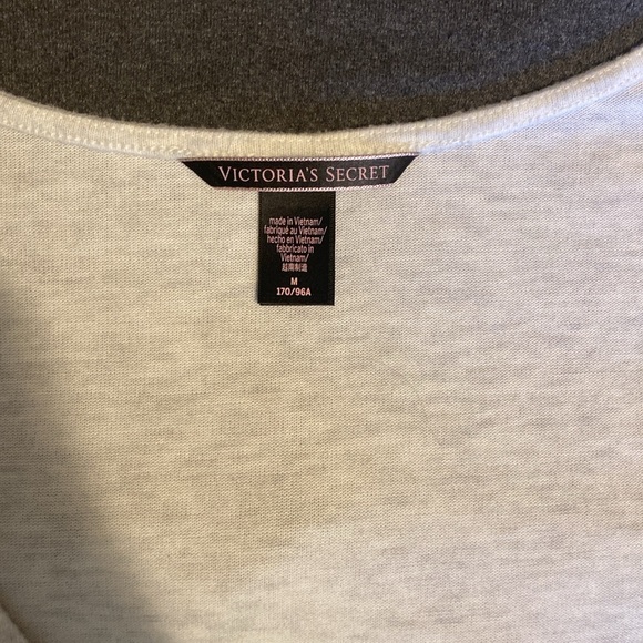 Victoria’s Secret Light Gray Wrap Crop Top- Size Medium - Picture 2 of 4